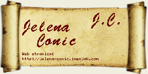 Jelena Conić vizit kartica